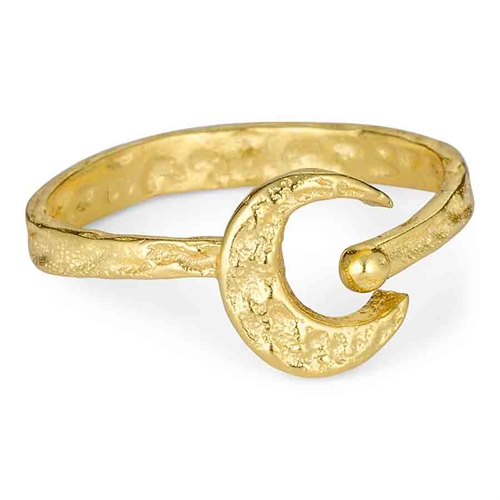Luna Ring i Guld - Justerbar Smykke til Hverdag