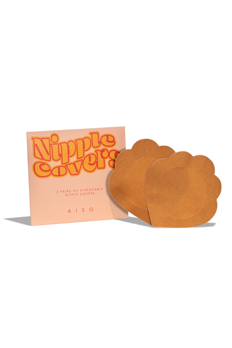 Aiso - Nipple Covers i Bomuld - Cino - Peach Box 5 Par