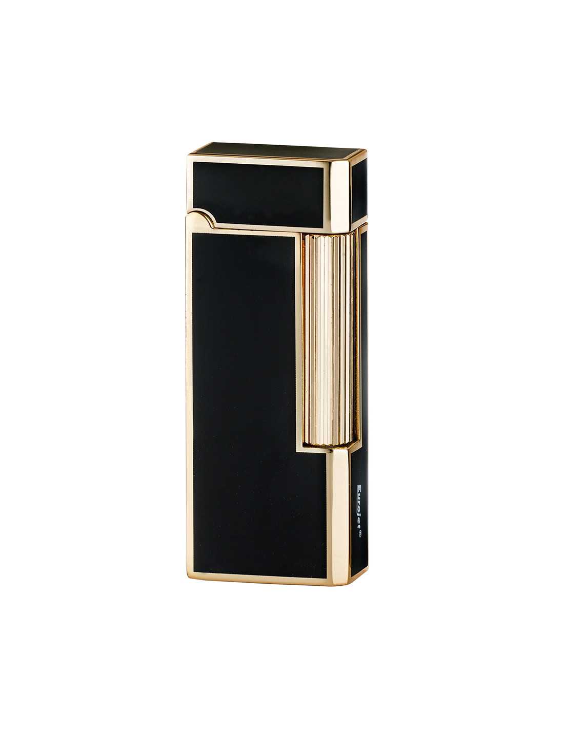 Eurojet Milano Flint Lighter i Guld og Sort - Stilfuld!