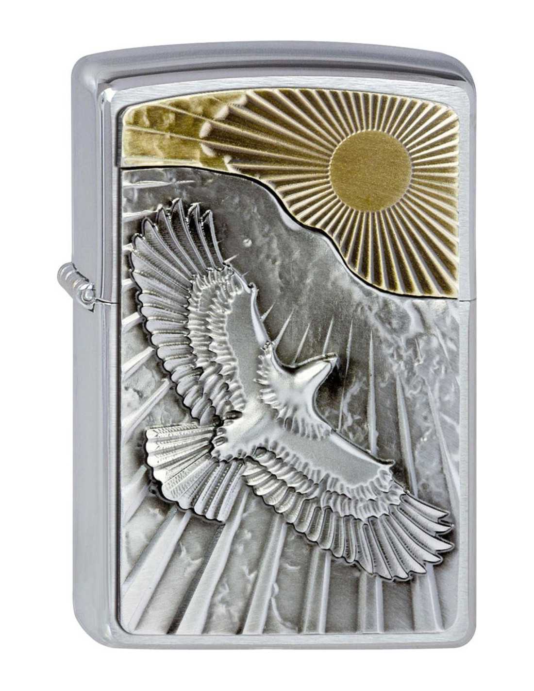 Zippo Lighter med Ørn og Sol - Limited Edition