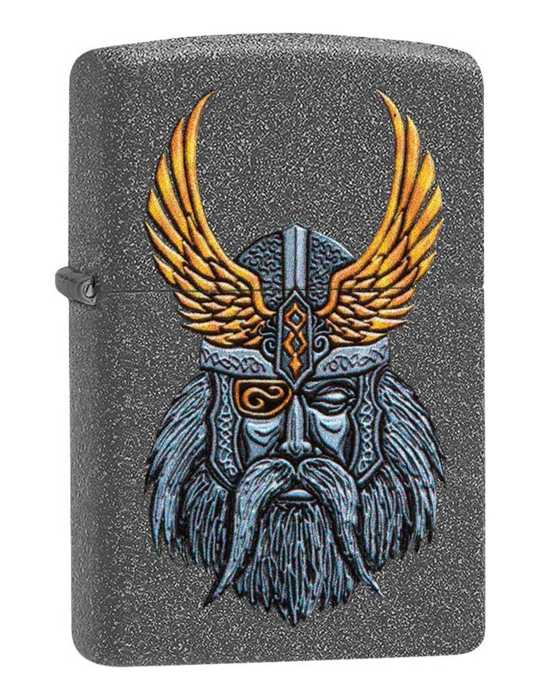 Zippo Lighter med Odin Hoved - Limited Edition i Æske