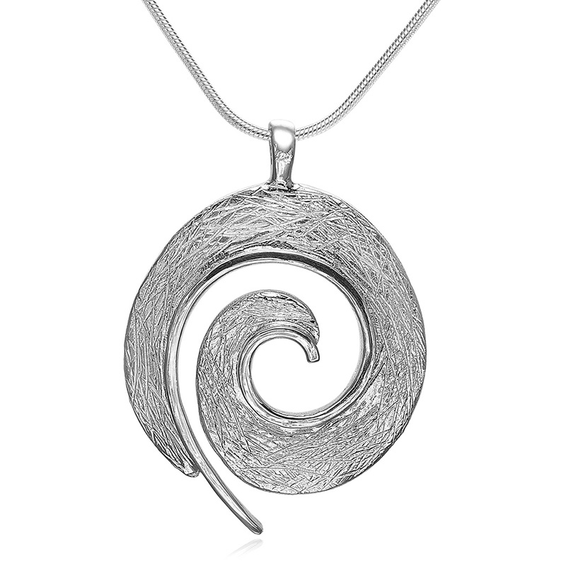 Sølv Spiral Vedhæng - Elegant Halskæde Tilbud!