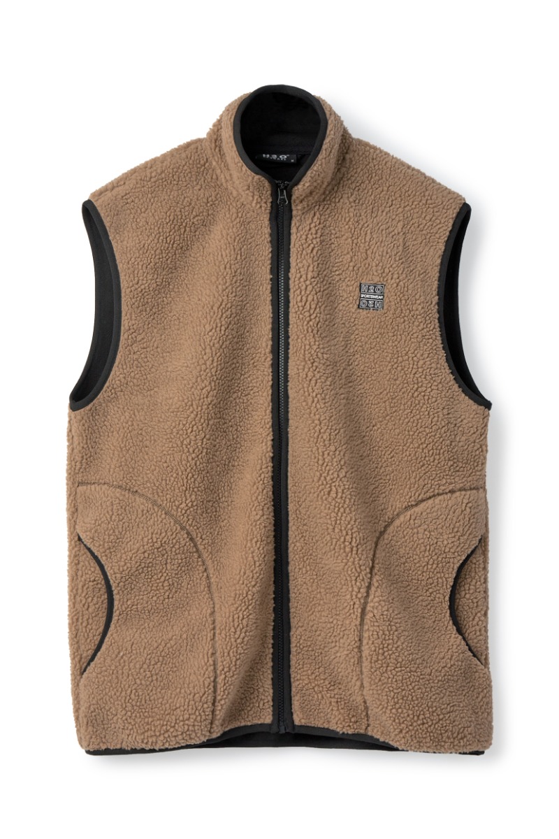 H2O - Fleece Vest - Basic Langli Pile - Oak Jewel Box
