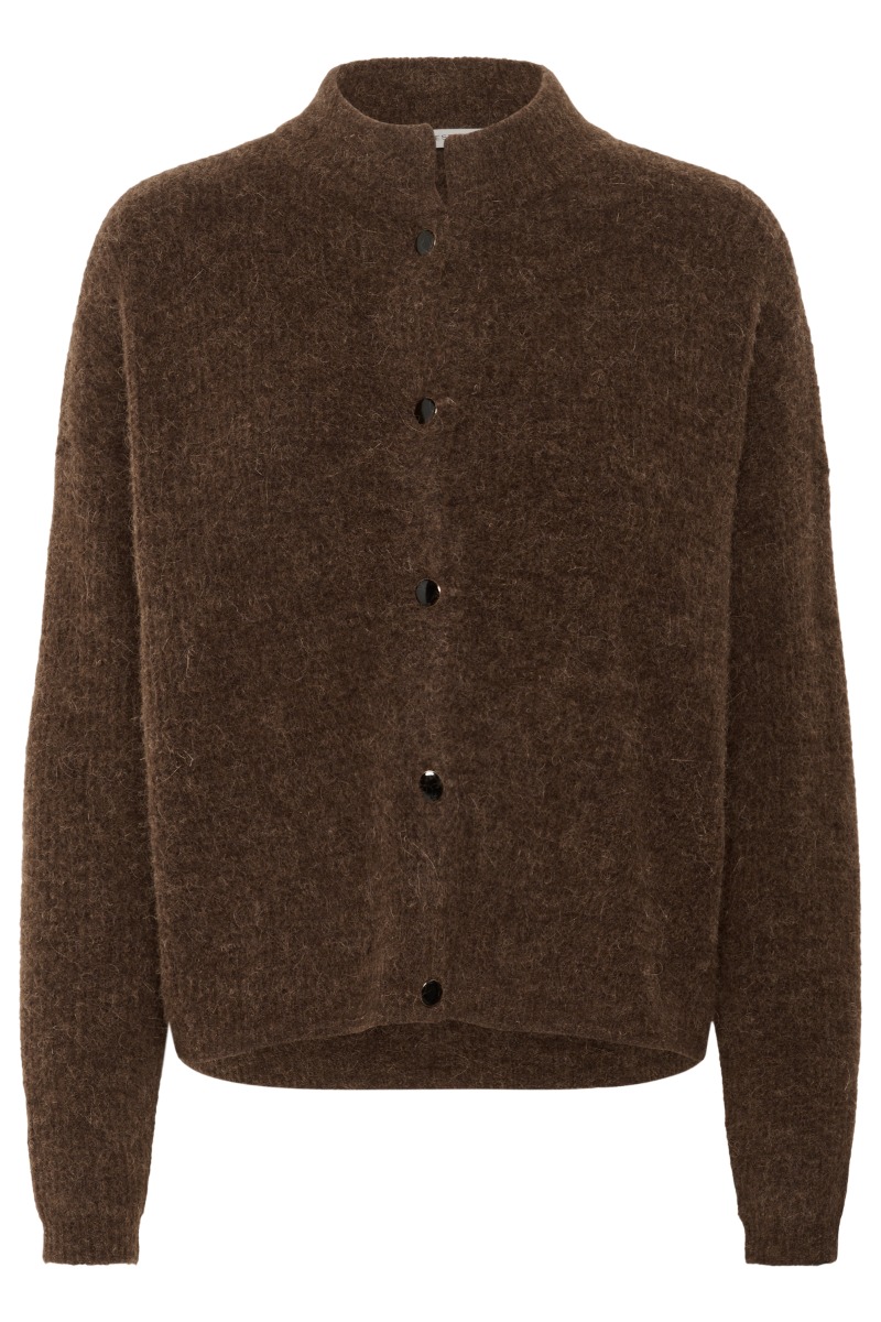 Gestuz - Alphagz Kort Cardigan - Buff Mønstret Tilbud