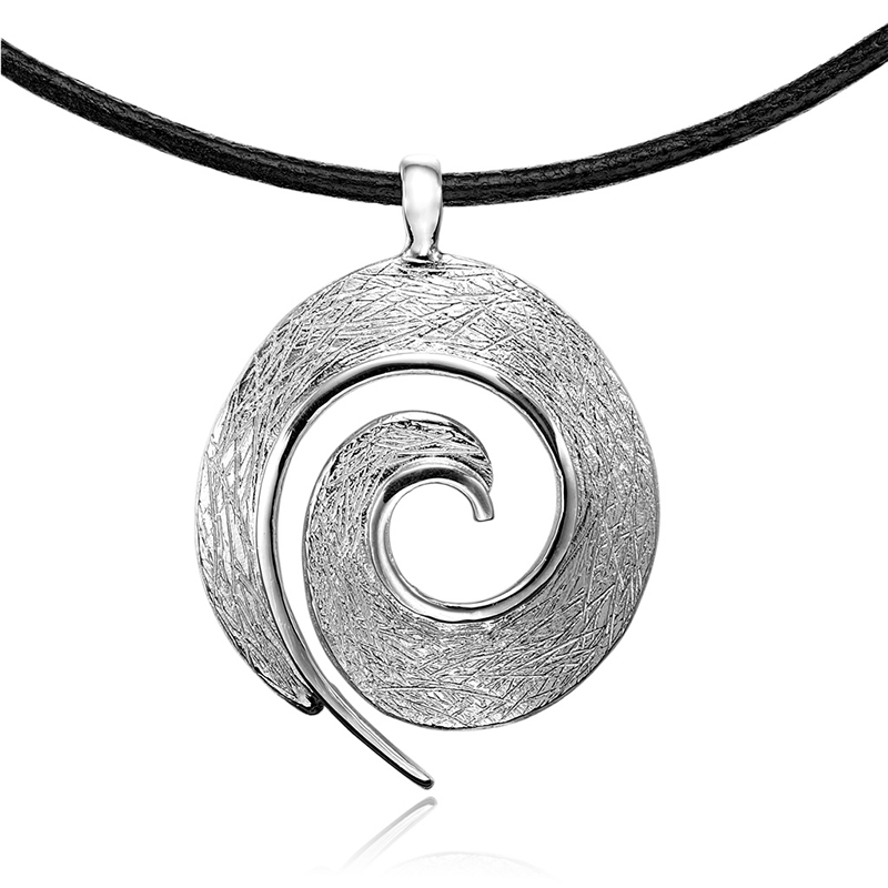 Sølv Spiral Vedhæng med Cool Feminint Look