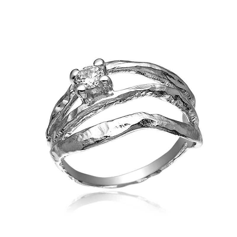Statement Ring i Sølv - Feminin og Naturinspireret Design