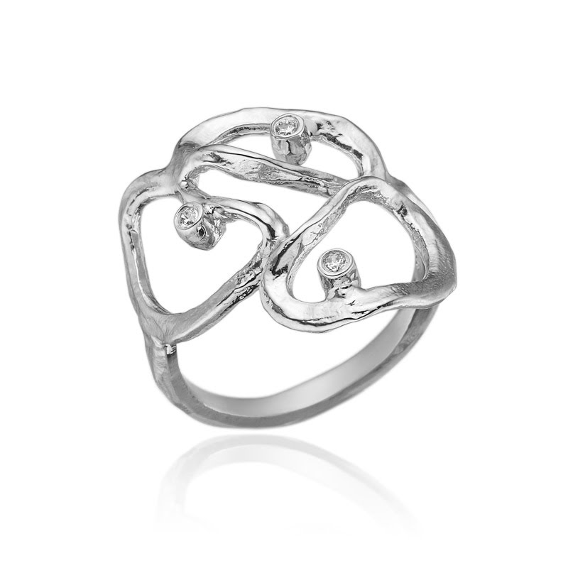 Skøn Ring Med Zirkonia - 55