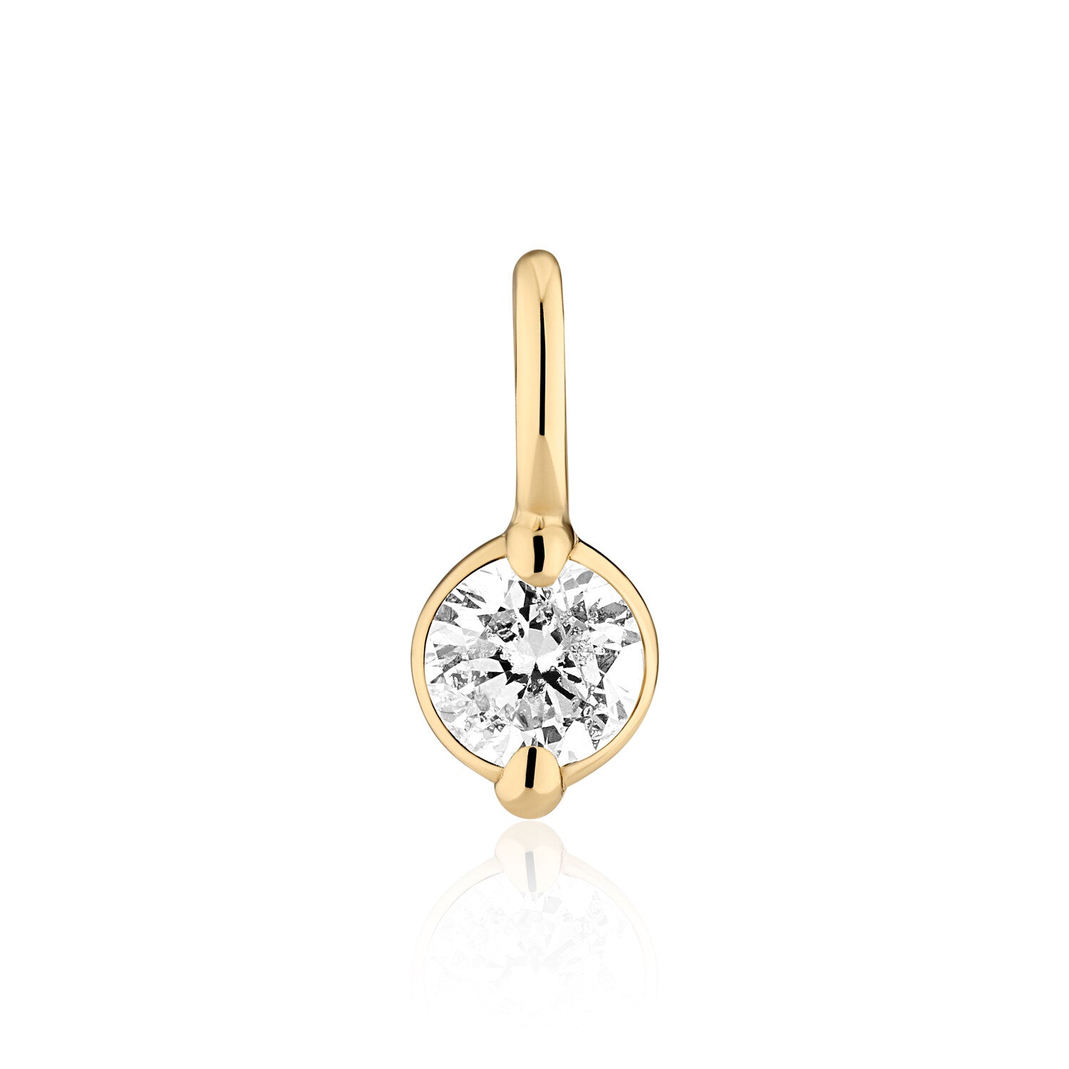 Diamant Solitaire Charm til dit evighedskæde - Gaveidéer