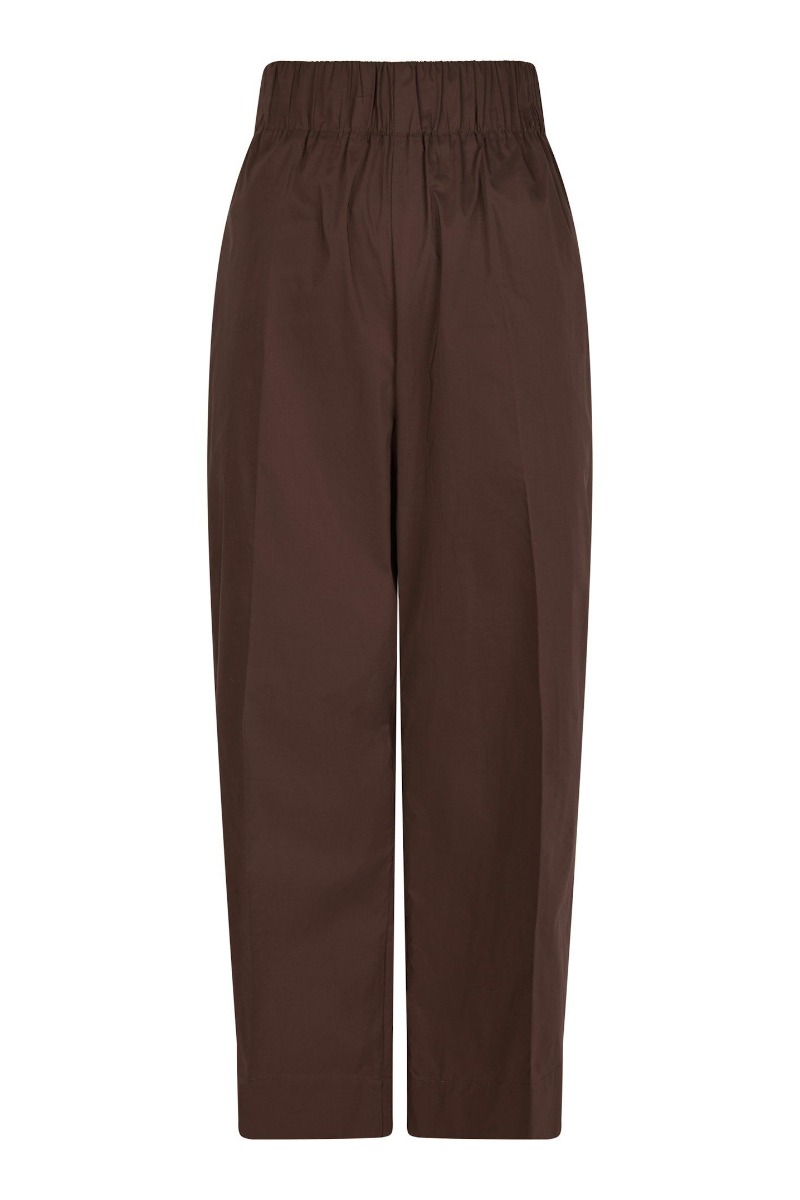 Neo Noir - Bukser - Yana Poplin Pants - Dark Brown