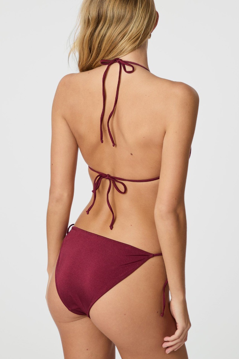 Neo Noir - Badetøj - Skin Shell Bikini Trusser - Bordeaux Udsalg