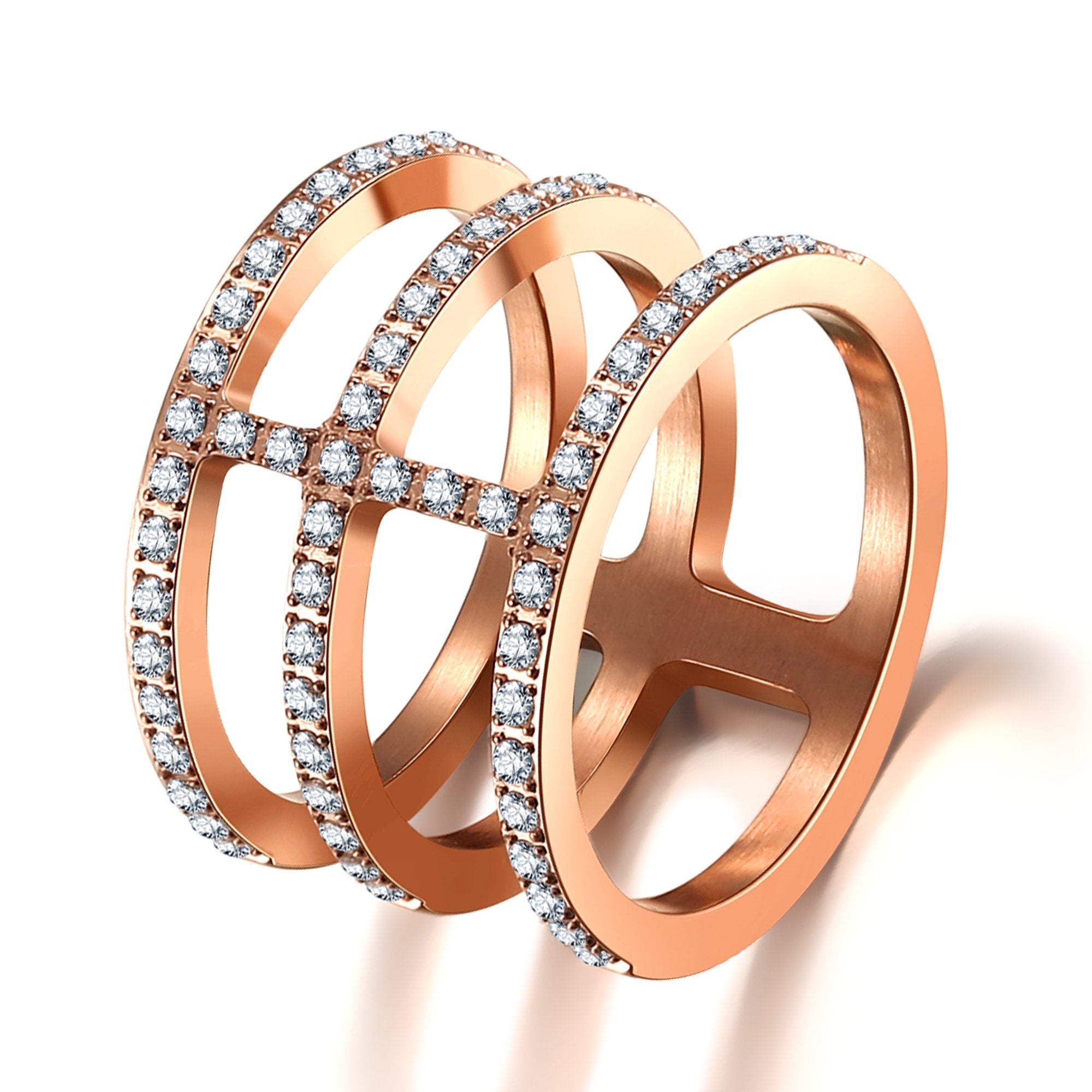 Annebrauner Triple Rosewhite Ring - Eksklusivt Tilbud!