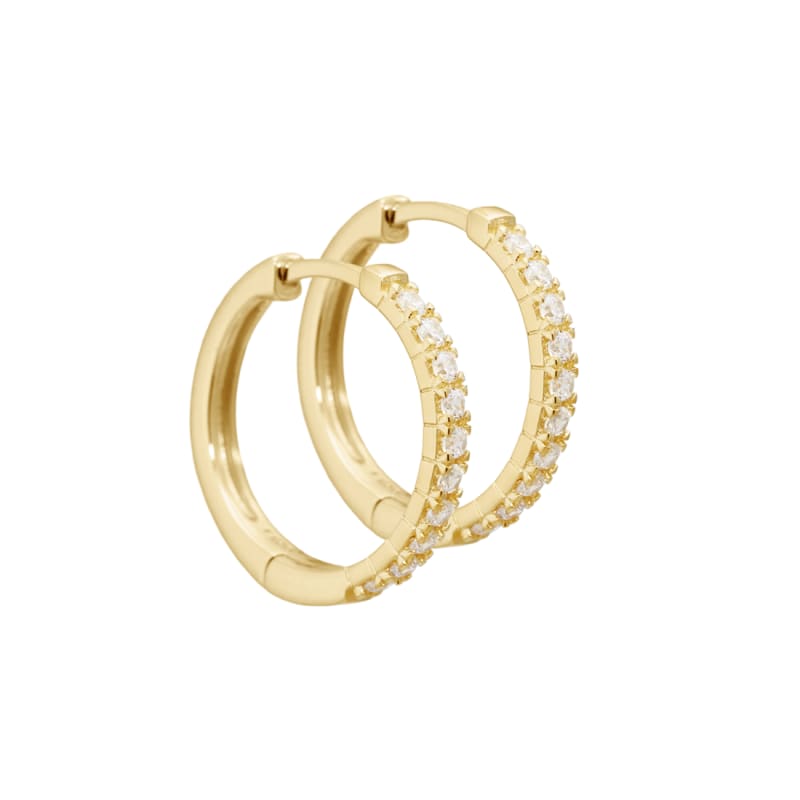 Darling Hoop øreringe 20 mm med Zirkonia - Nikkelfri