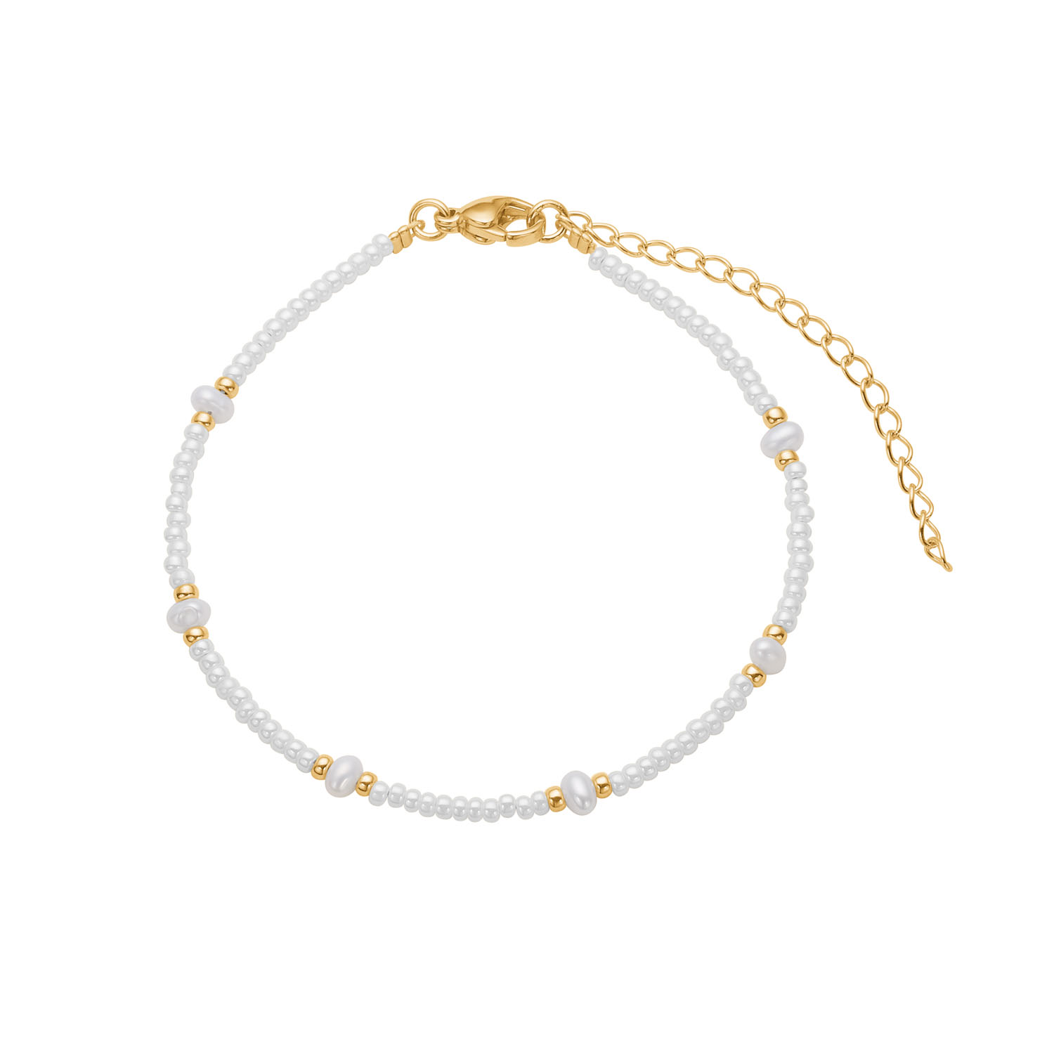 Armbånd i Stål med 14K Guld - Vandfast Elegance