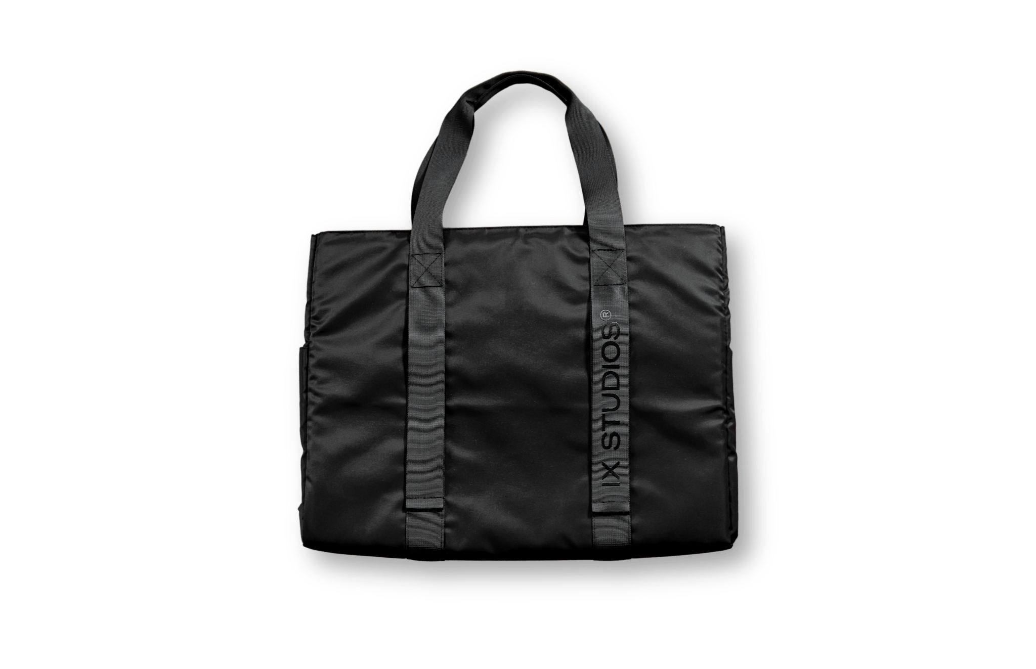 Stor Nylon Tote Bag i Sort - Minimalistisk og Holdbar