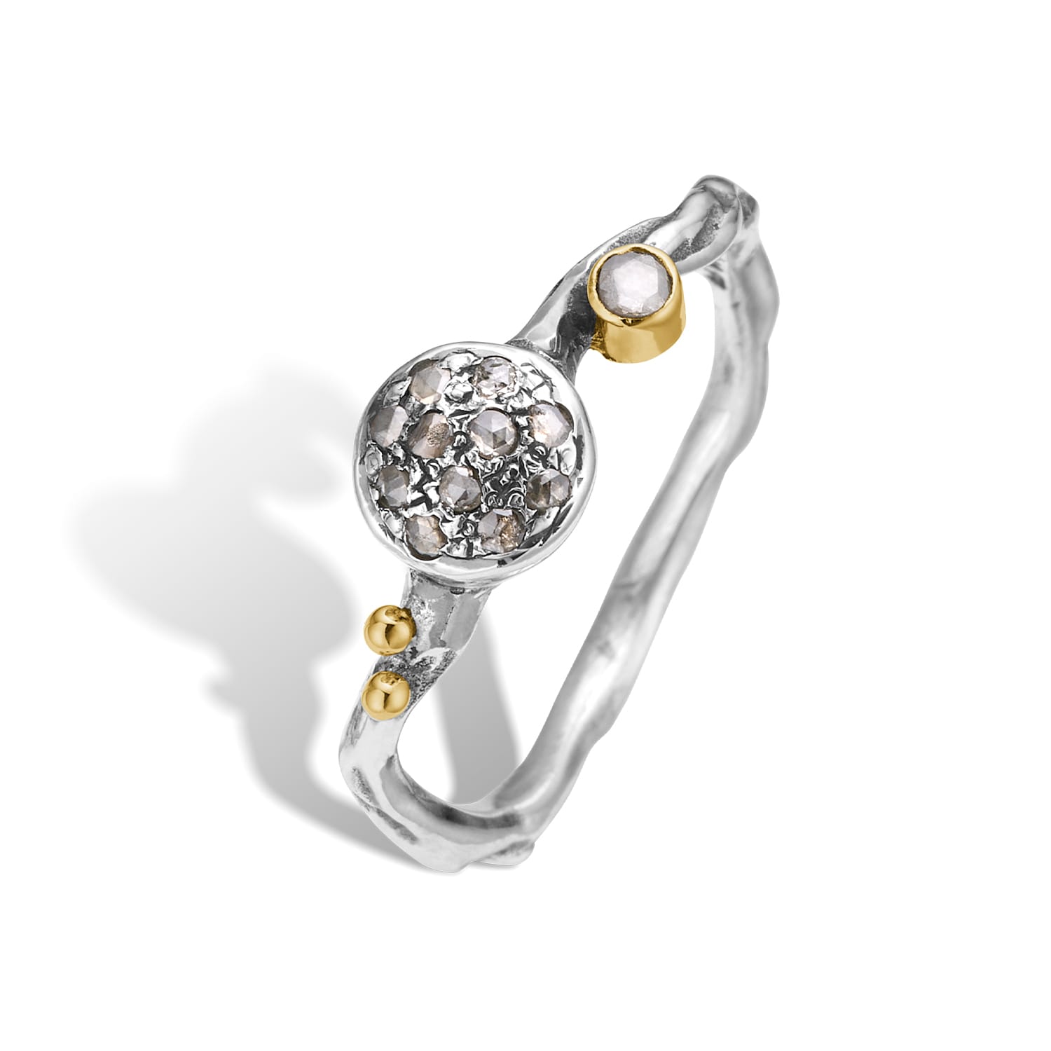 Grace Enkelt Rose Pavé Ring - 60% Rabat hos ByBirdie.dk