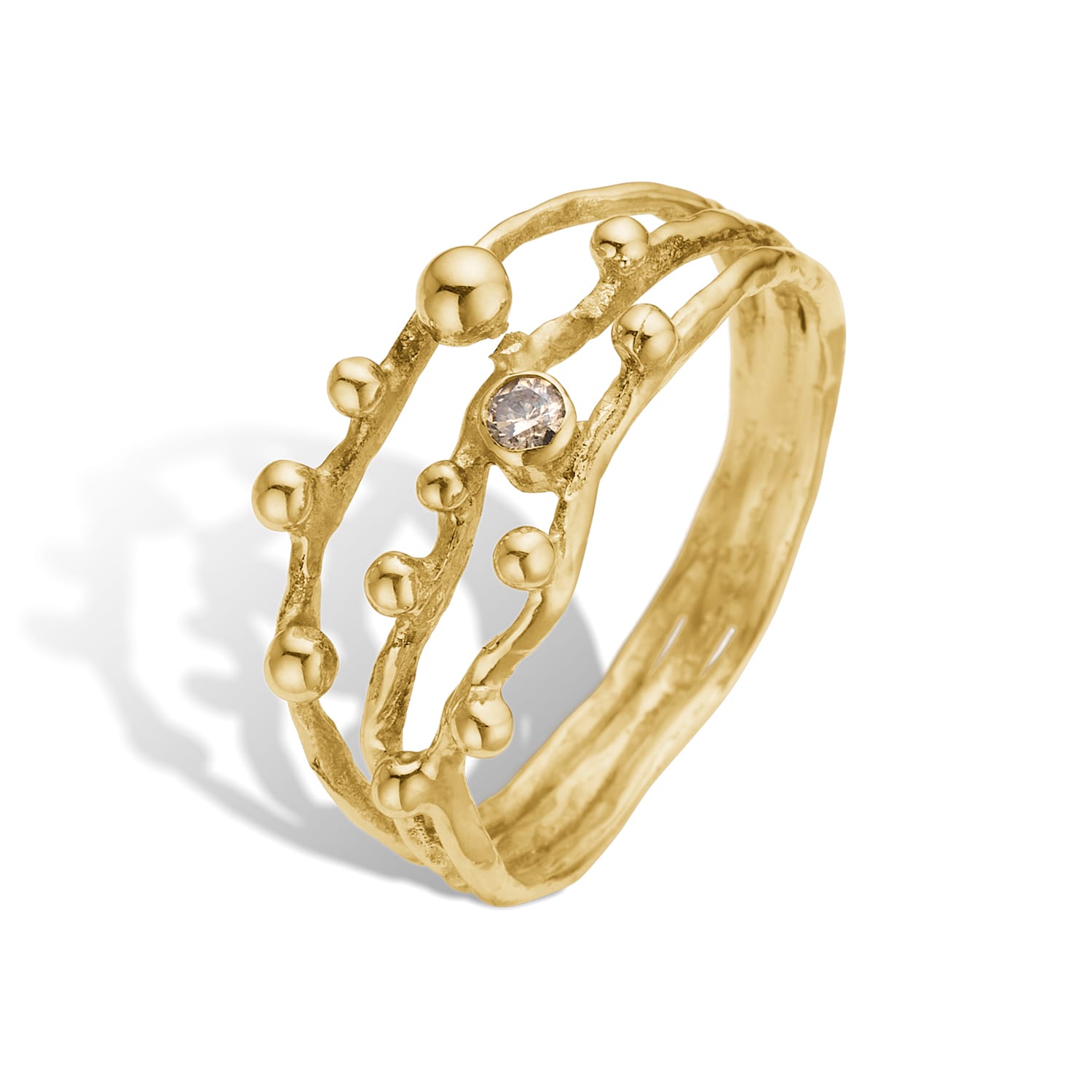 Zenith-3 Enkel Diamantring - 60 Jewel Box tilbud