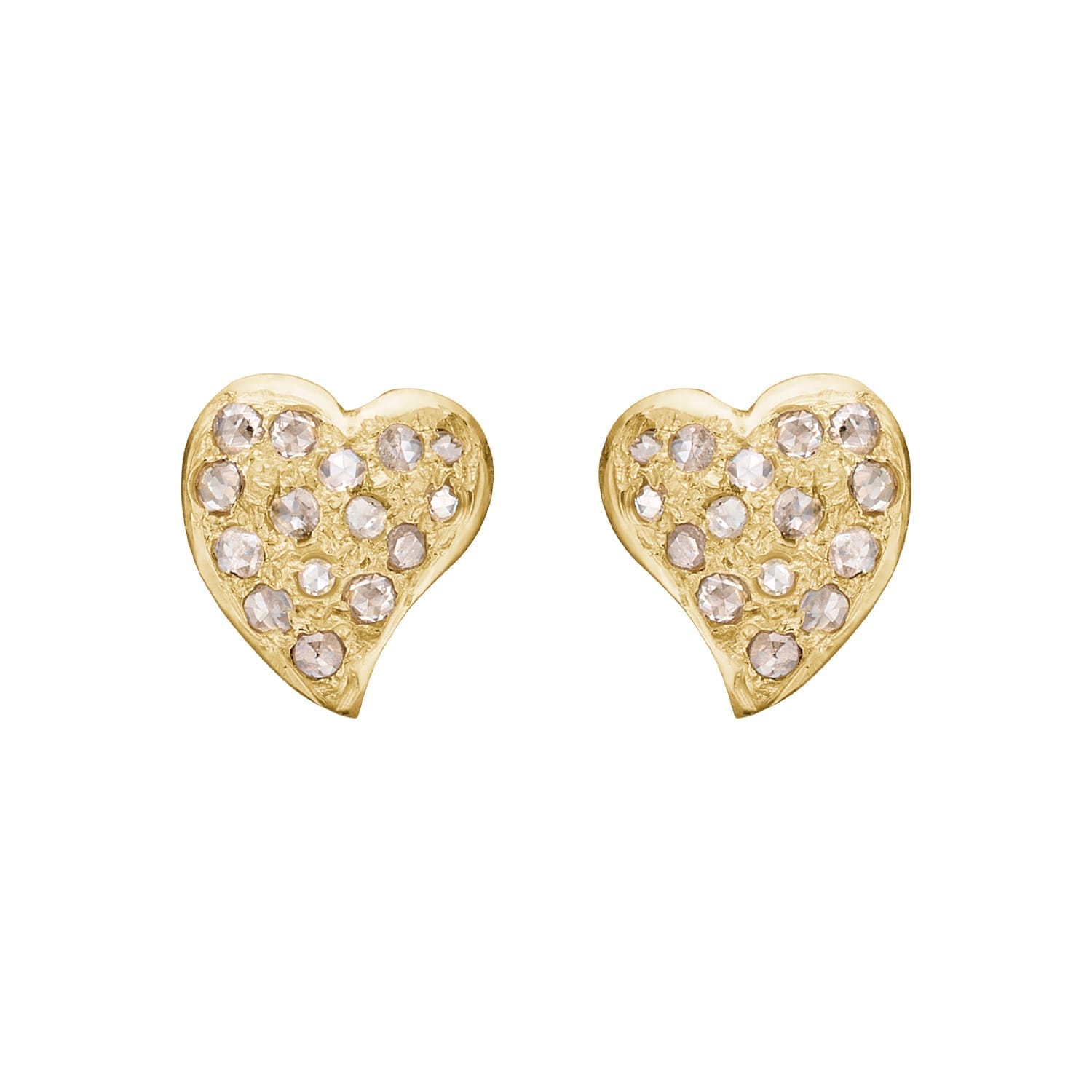 Zenith Heart Pavé Ørestikkere - Elegant Smykke Tilbud