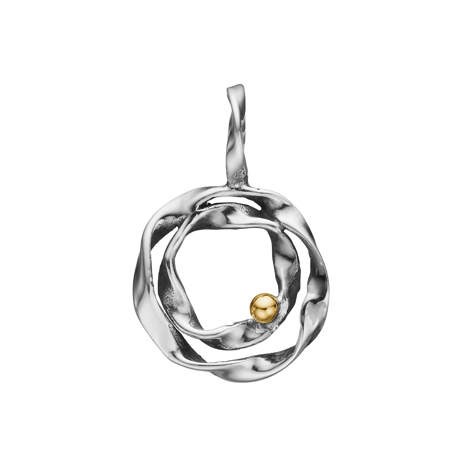 Lotus Duo Vedhæng i Håndsmedet Sølv - Elegant Design