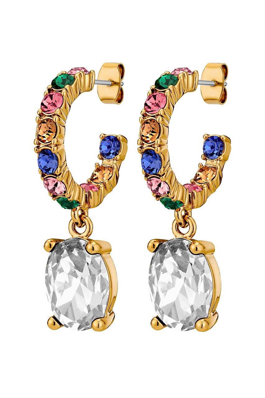Barbara Sg Rainbowkrystal ørering Farve: Guld Onesize Dame
