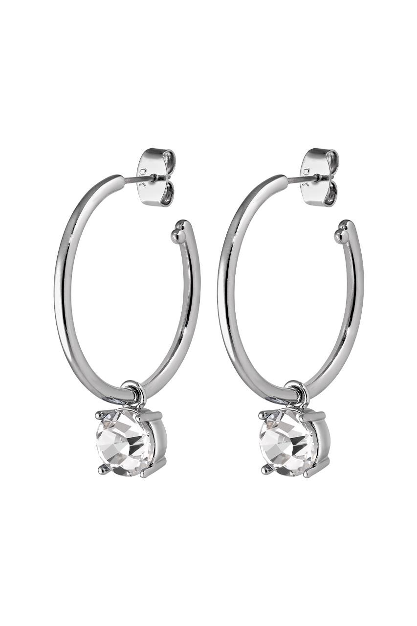 Dyrberg Kern Diega Sølv Ørering - Trendy Hoop Design