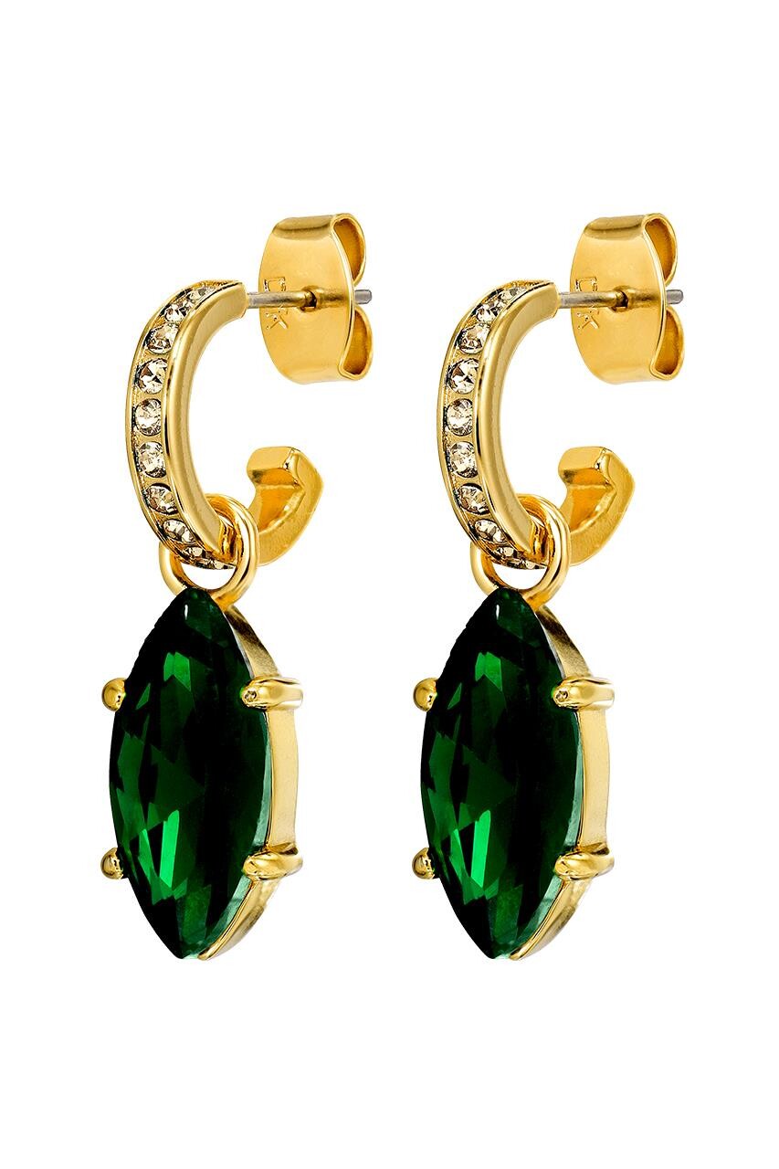Dyrberg/Kern Junipe ørering i guld - Elegant design med krystaller