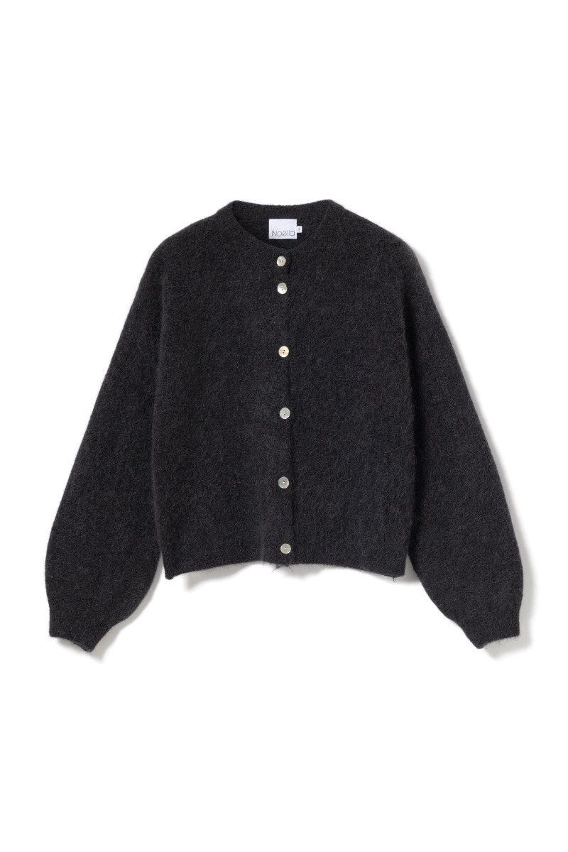 Noella - Kae Strik Cardigan - Mørkegrå Melange