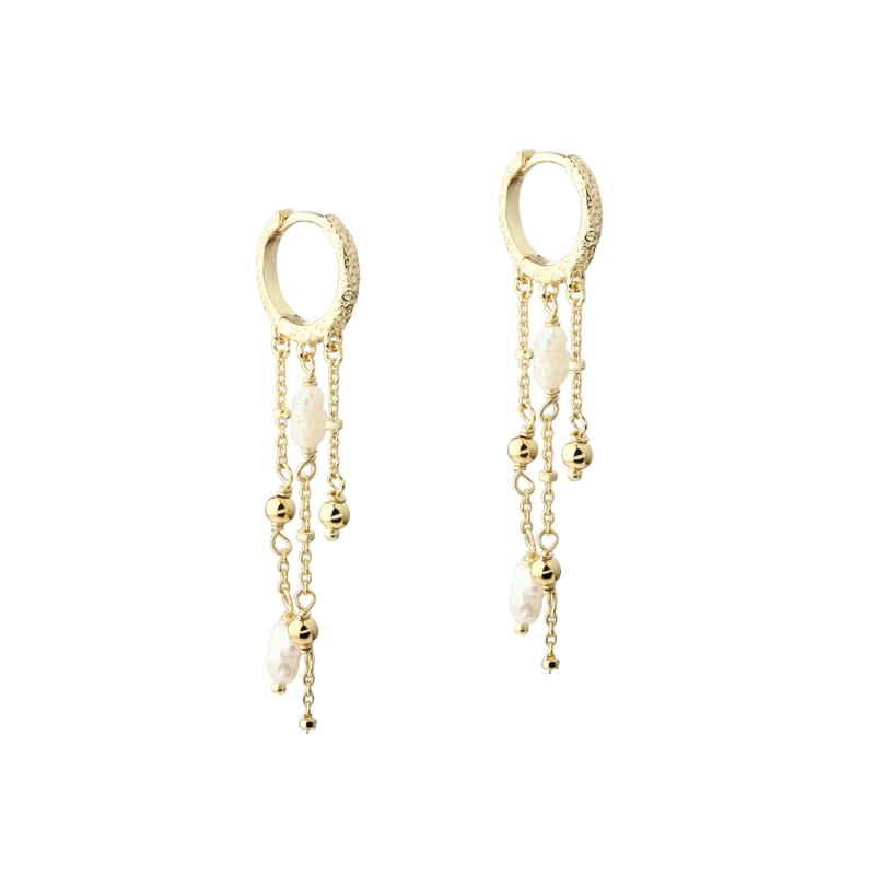 Lunella Pearl Hoop - Elegant Smykke fra Aqua Dulce