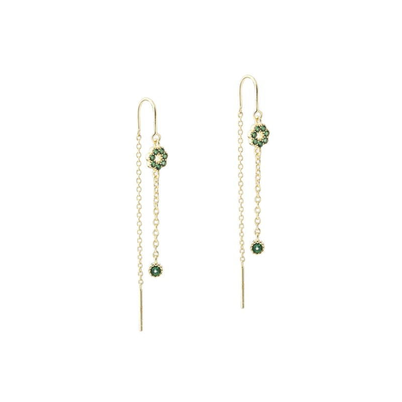 Verde Flower Earththread Smykke i 925 Sterling Sølv