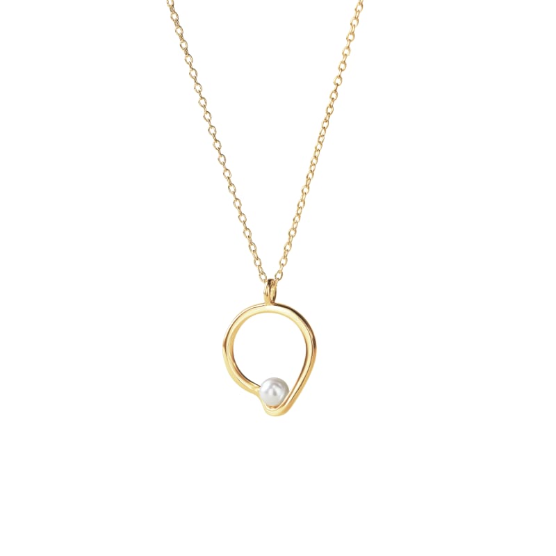 Sela Pearl Necklace Golden