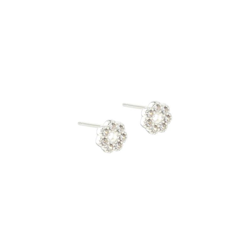 Lumi Flower Clear Sølv Smykkeboks med Zirkonia