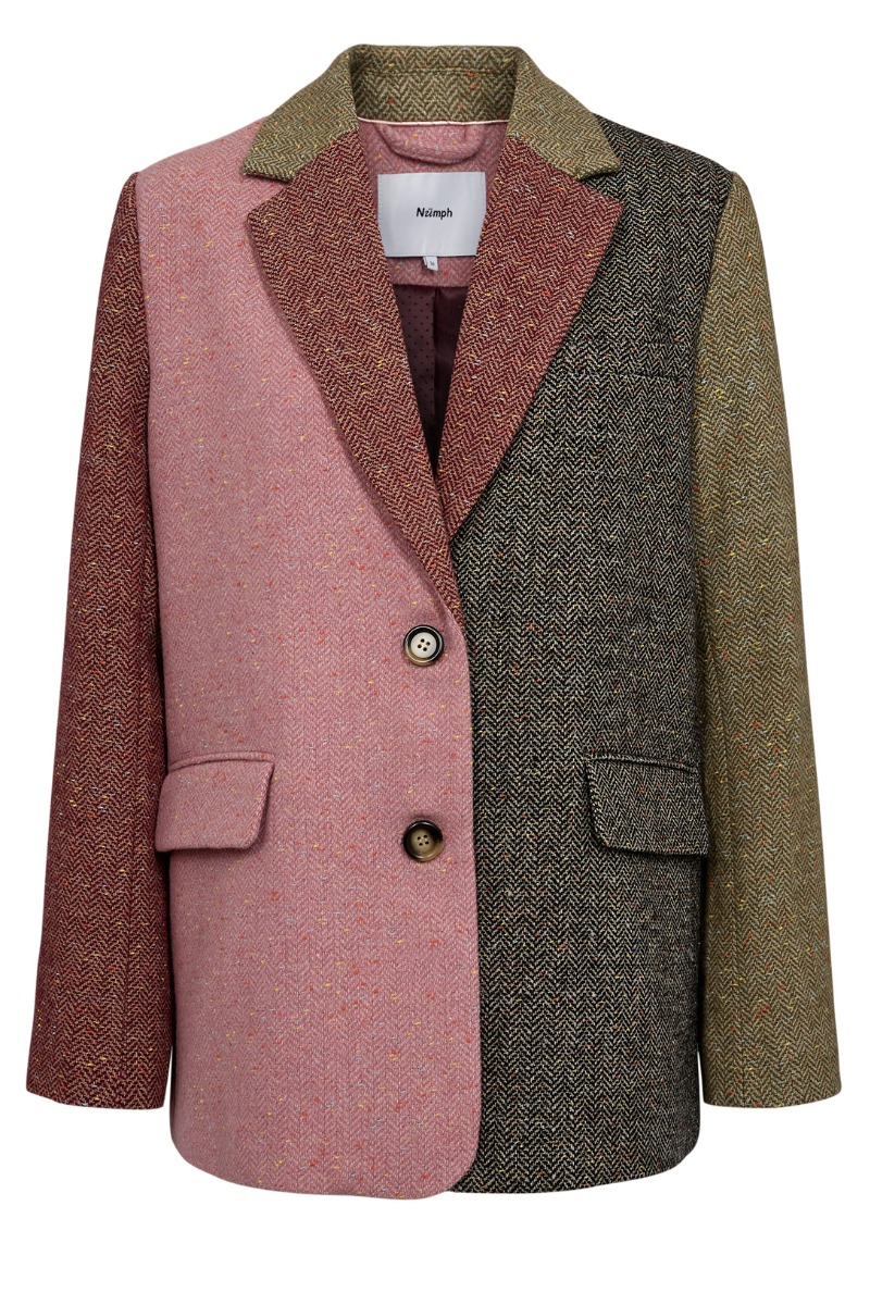 Nümph Avey Blazer - Elegant Patchwork Design