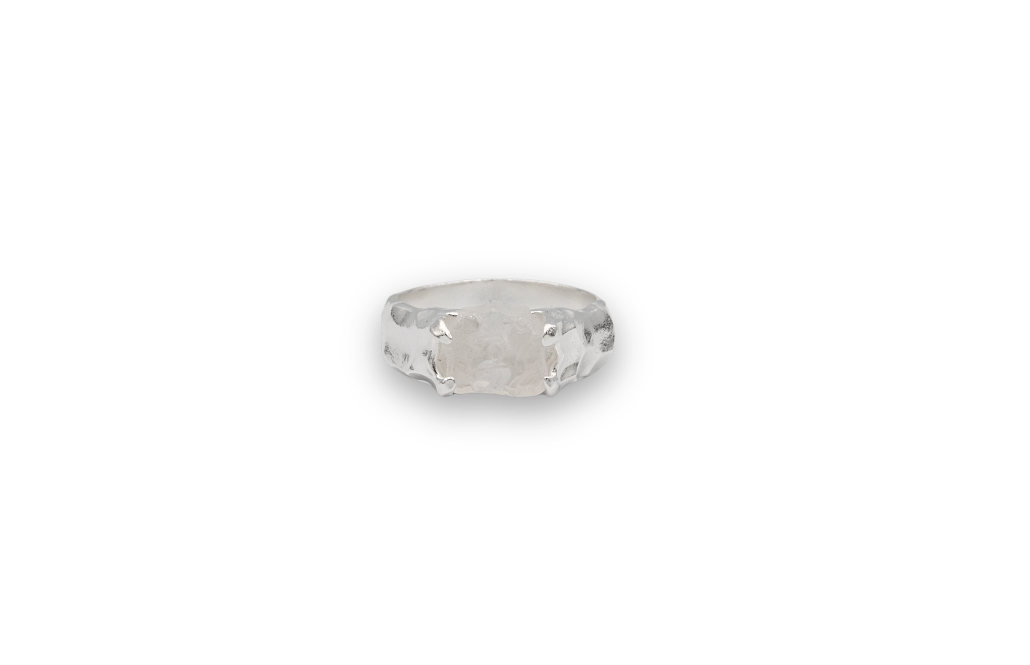 Ix Avy Ring i Sølv - Unik Statement-Ring med Bjergkrystal