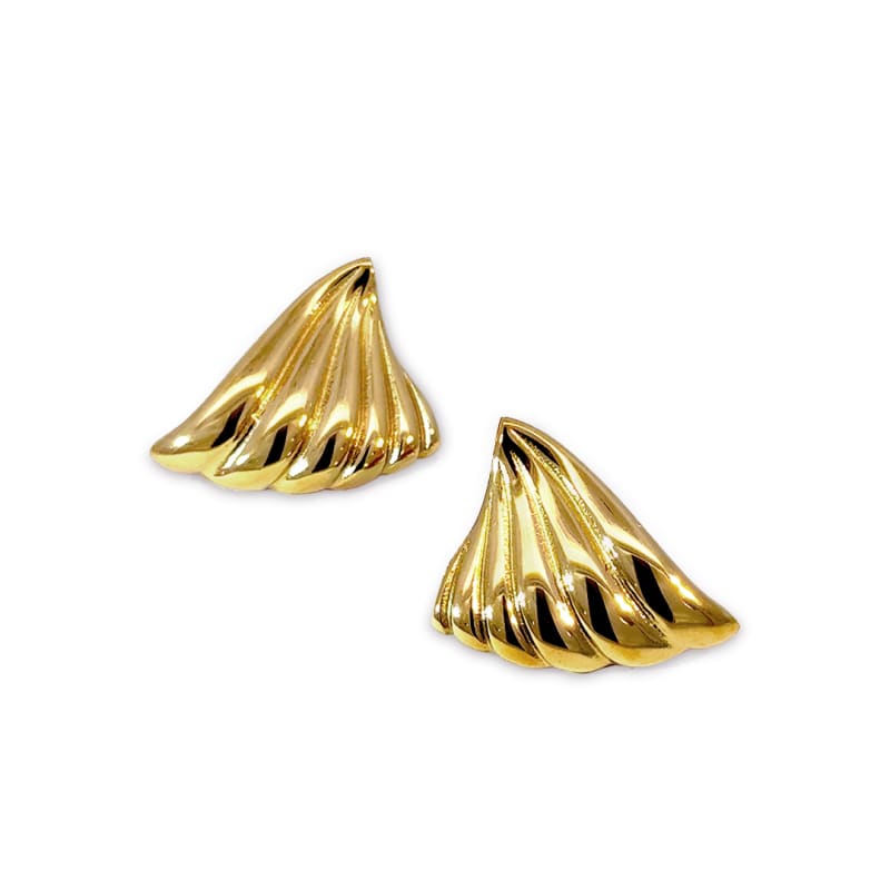 Fame Earstuds i 18K PVD-belagt rustfrit stål