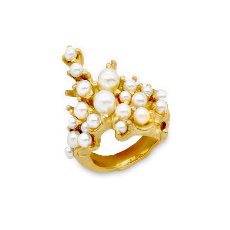 Lagune Ring - 18 K. PVD Belagt Stål fra Aqua Dulce