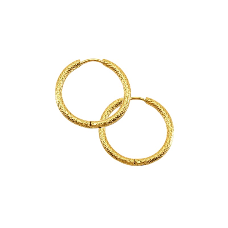 Mønster Hoops Øreringe fra Aqua Dulce - Hurtig Levering!