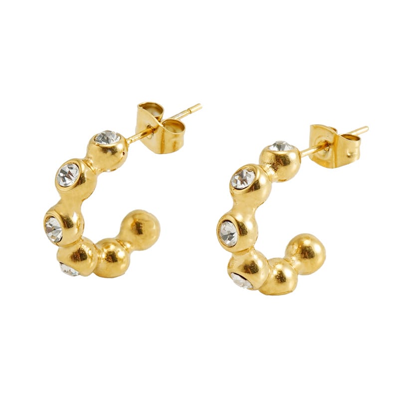 Stone Hoops i Guld - Eksklusiv Smykkeoplevelse!