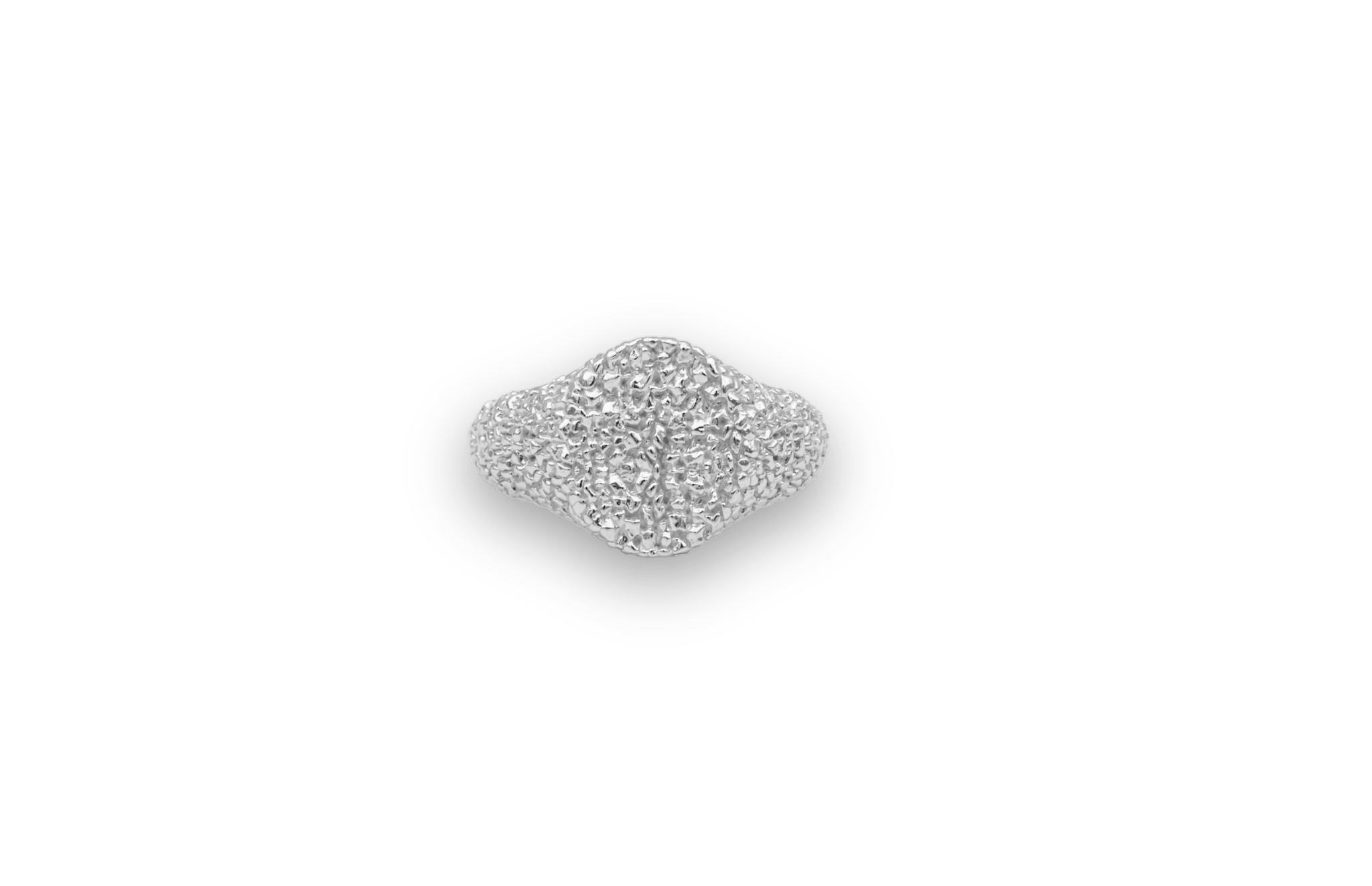 Ix Crunchy Mini Oval Ring i Sølv - Tidløs Statement Ring