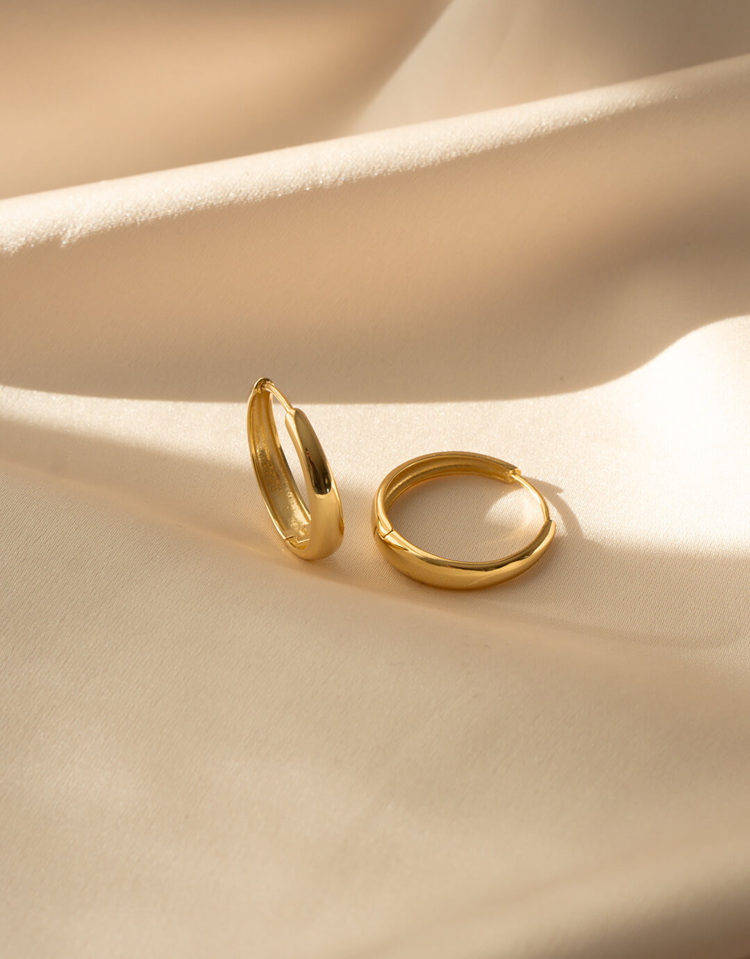 Mabel 20 Mm - Guld Hoops Øreringe på Tilbud!