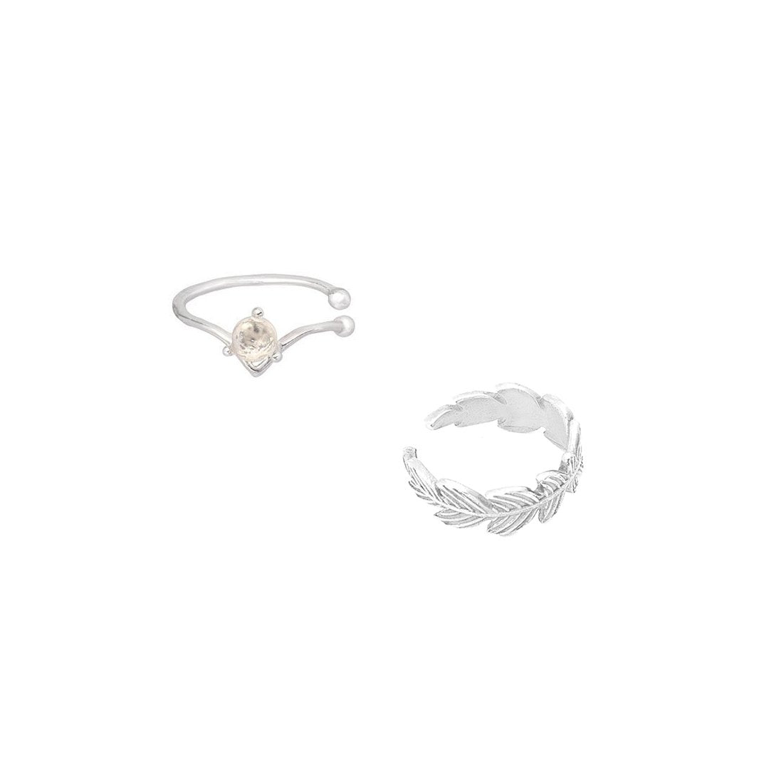Featherromance øreringe Earcuffs - 2 Pak - Sterling Sølv - Spar 39 Kr
