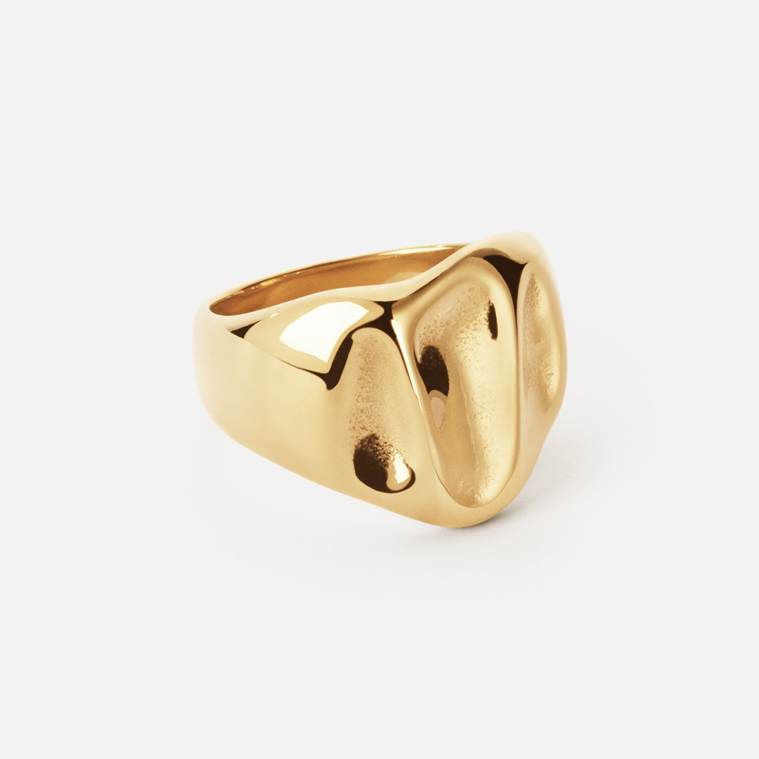 Lyra Ring i 18k Guldbelægning - Elegance og Skønhed