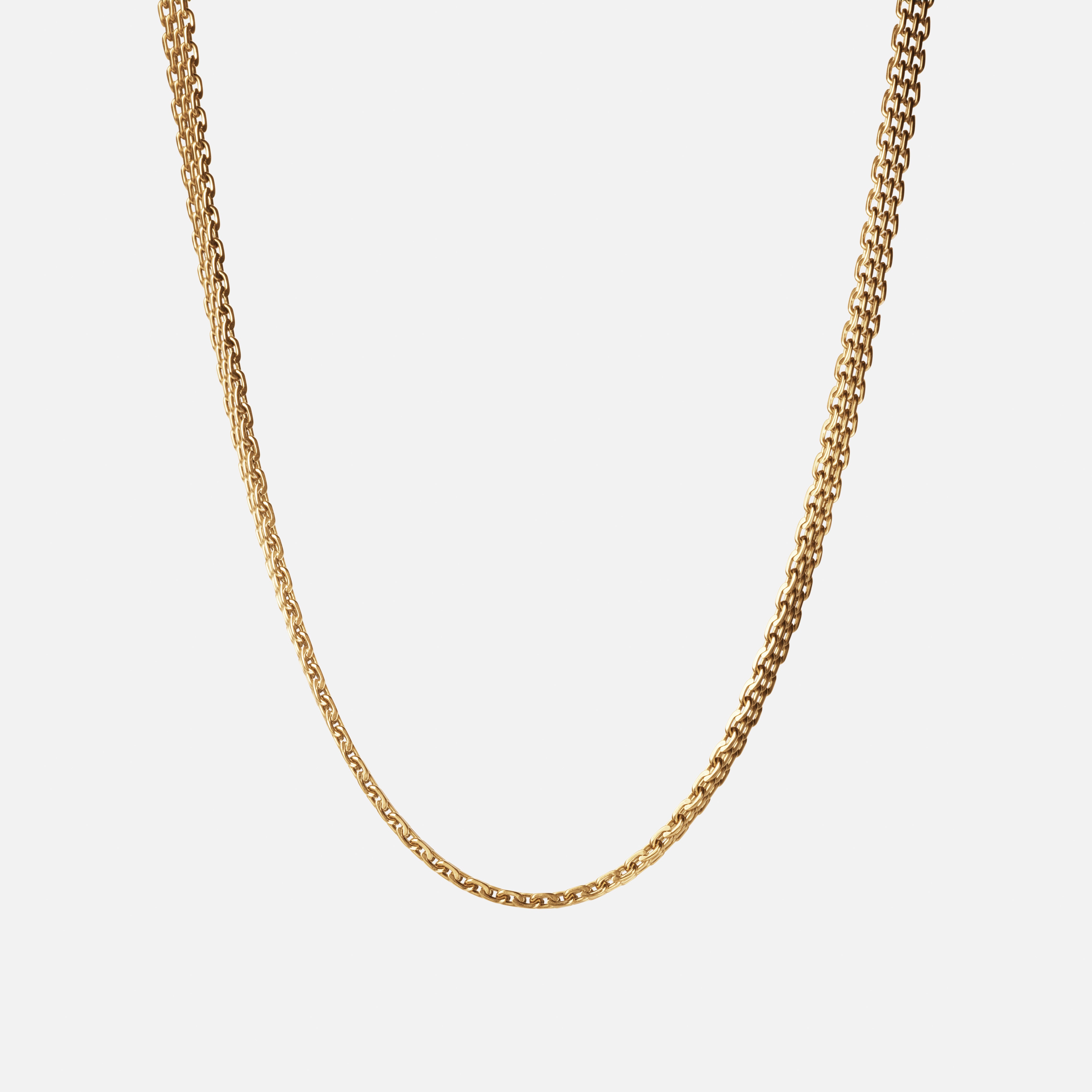 Elegant Mesh Halskæde i 18k Guldbelægning - Tidløst Smykke