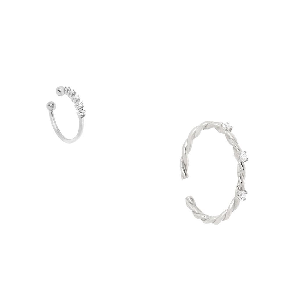 Twistyquintet Ørering & Fingerring - 2 Pak - Sterling Sølv - Spar 49 Kr