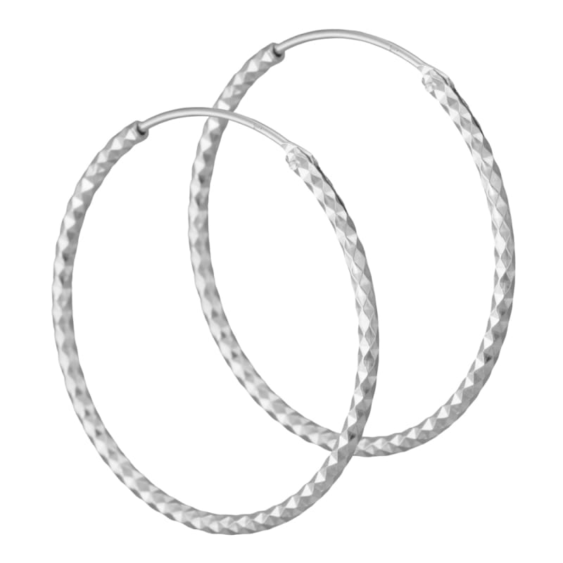 Donna Hoops Silver