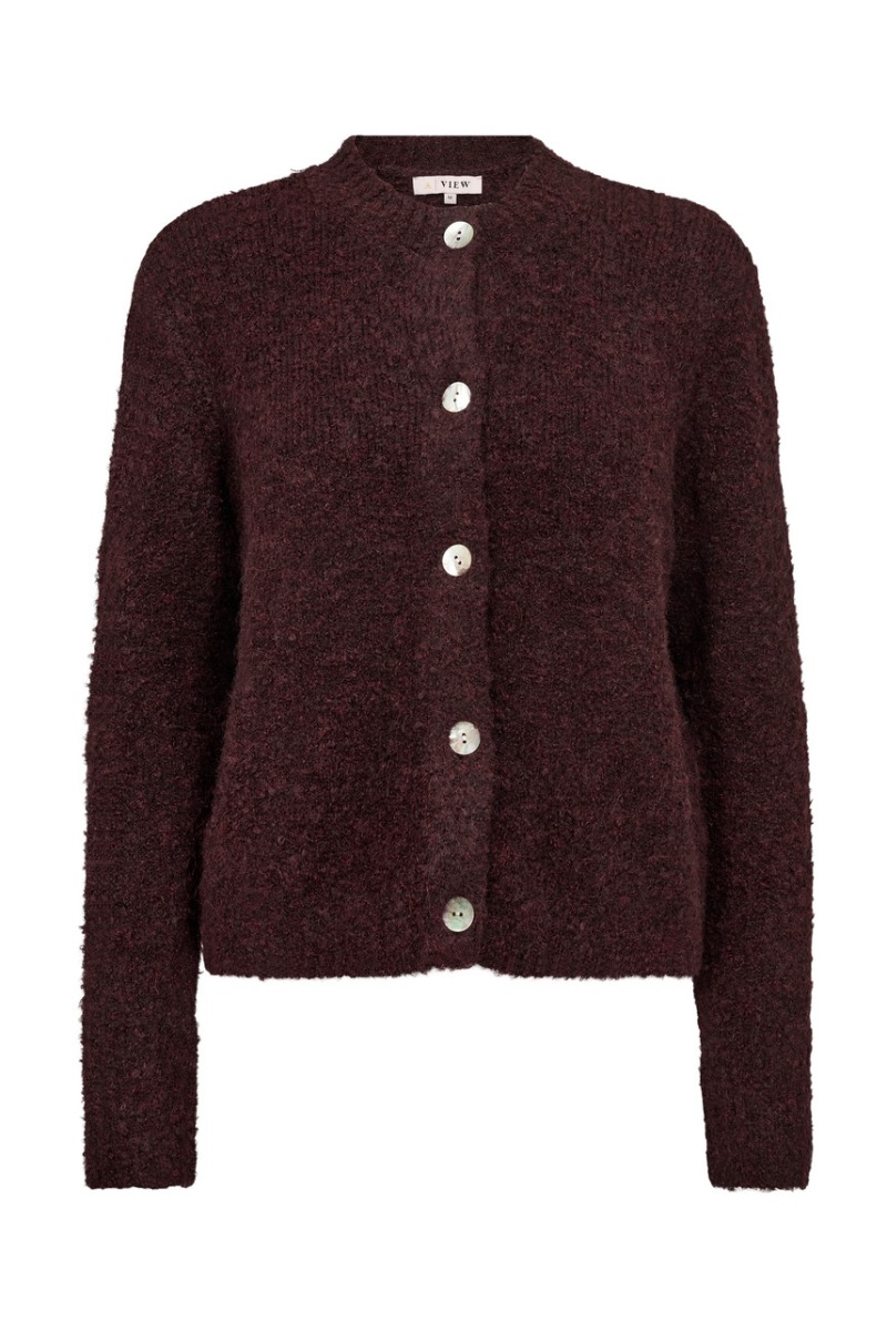 A-view - Audrey New Knit Cardigan - Bordeaux Elegance