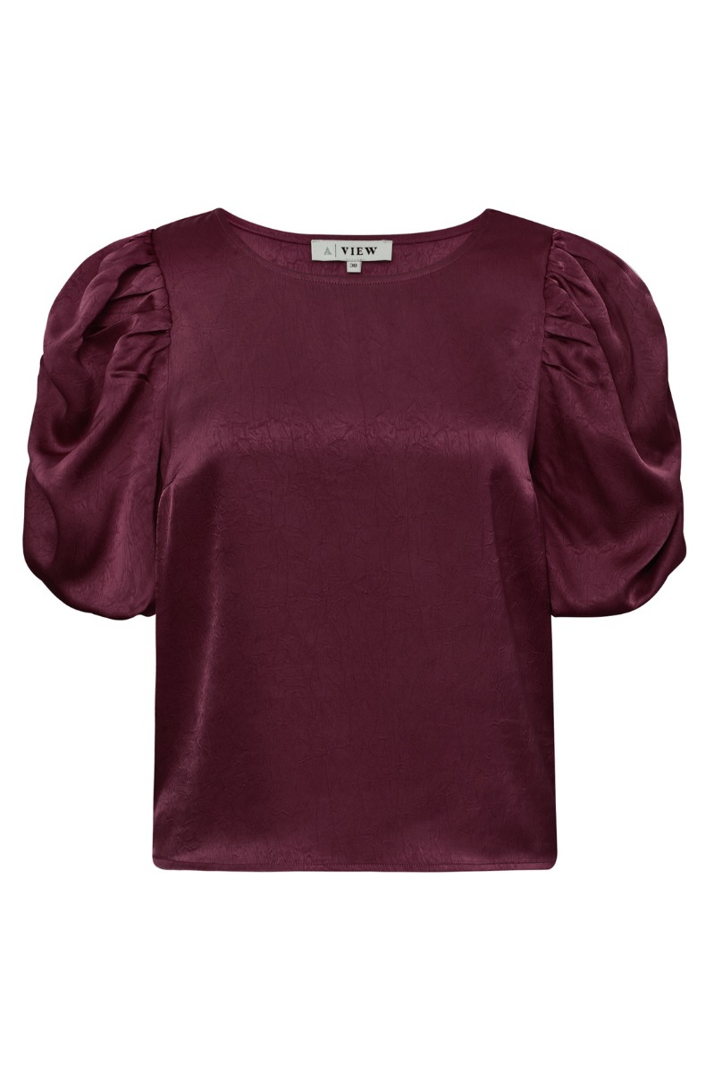 A-view – Sinda Bluse – Elegant Bordeaux Stof
