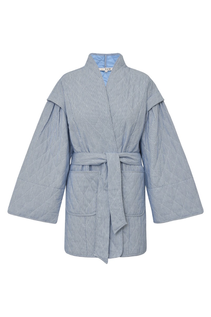 A-view - Jakke - Katie Quilt Jacket - Navywhite