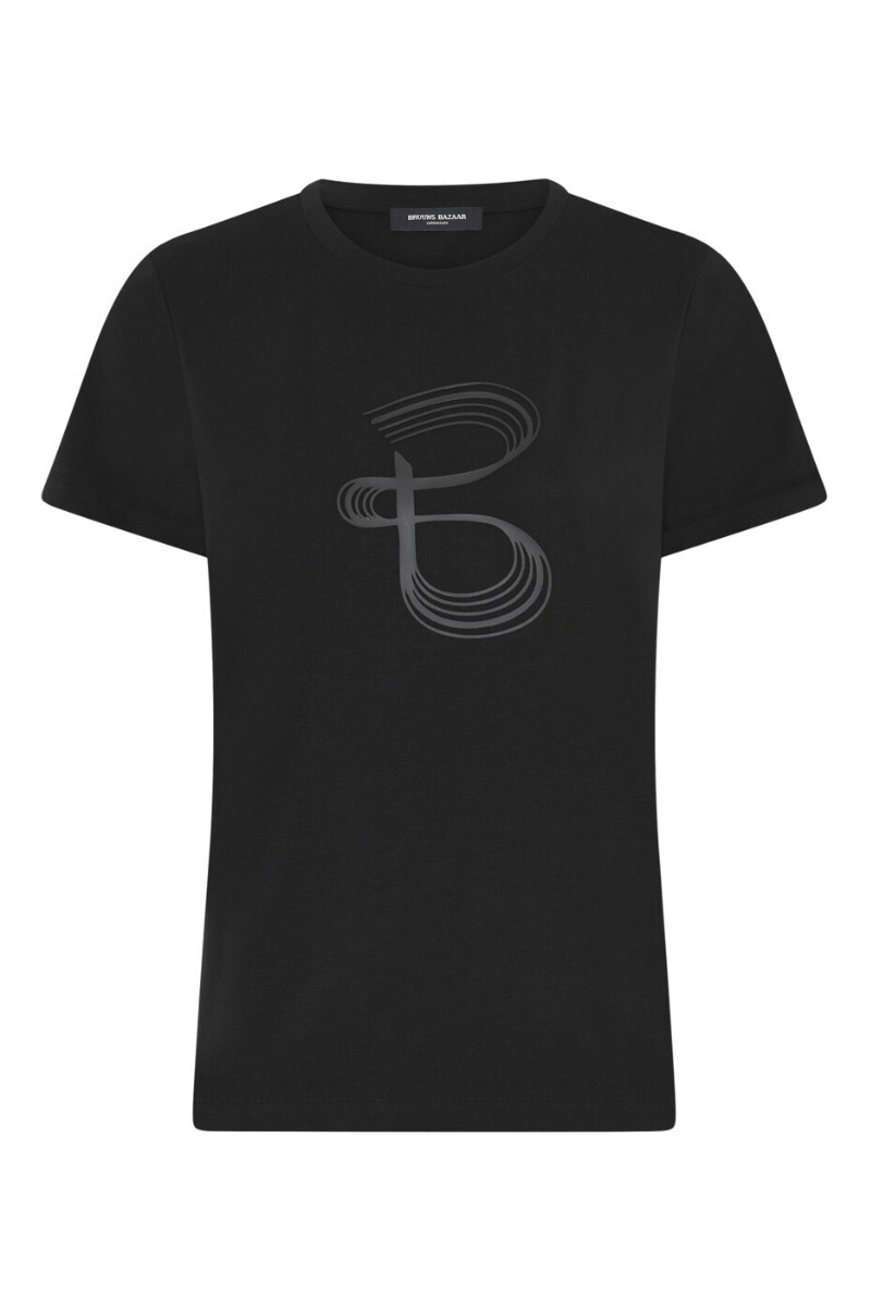 Bruuns Bazaar T-shirt - Alnusbbruba Tee - Black Deal