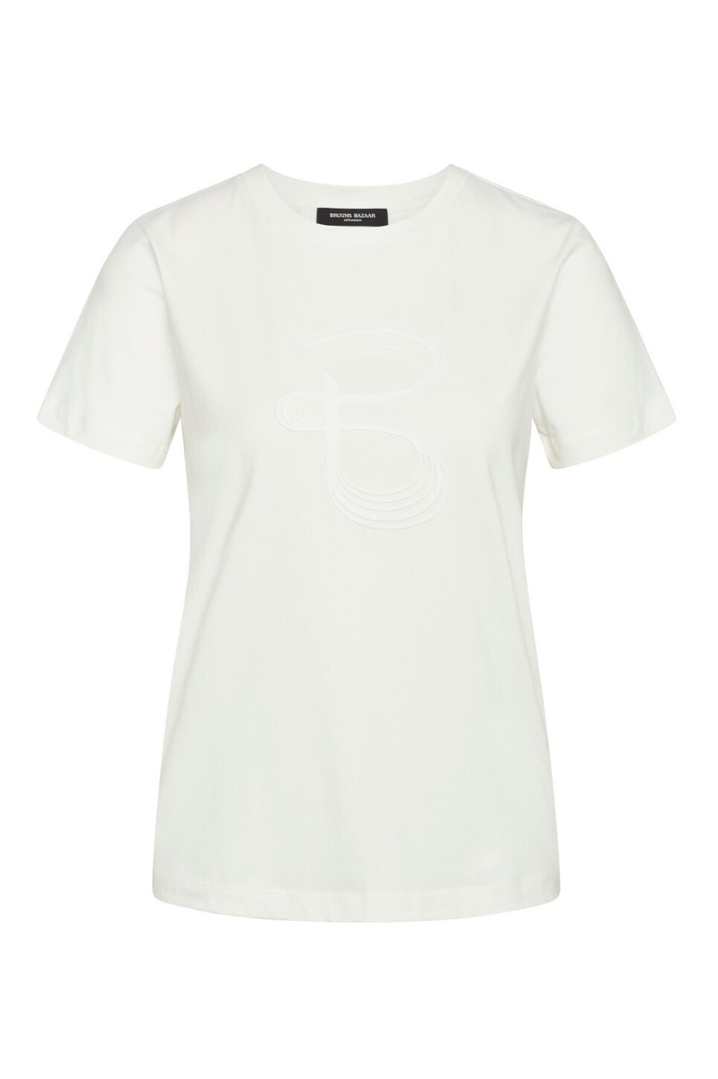 Bruuns Bazaar T-shirt - Alnusbbruba Tee - Hvid Deal