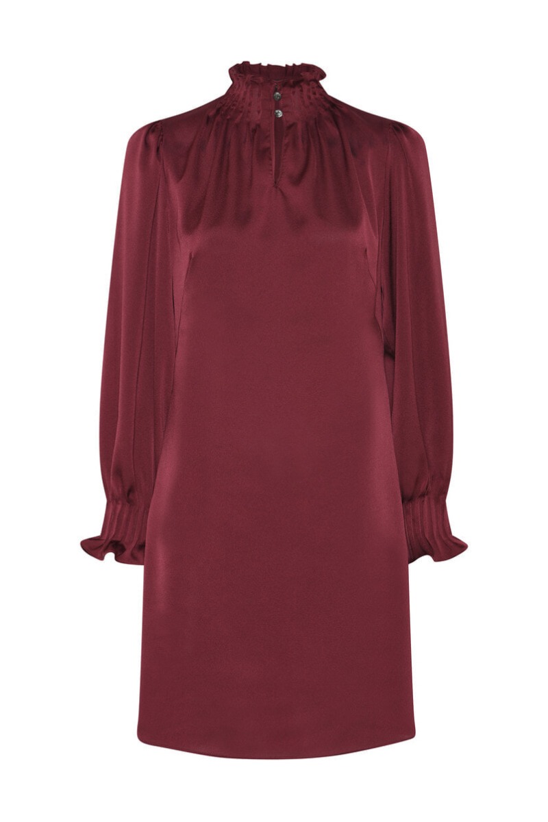 Bruuns Bazaar - Kjole - Women Acaciabbtarese Dress - Burgundy