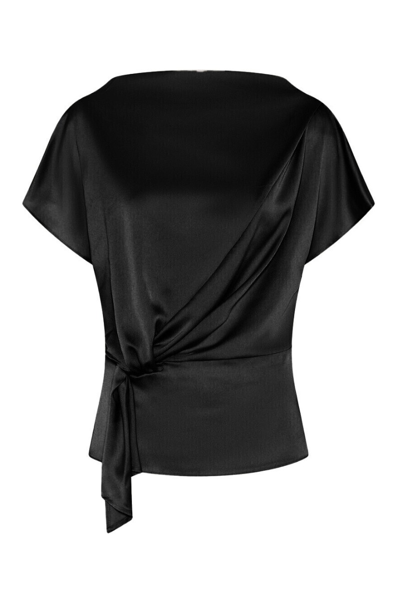 Bruuns Bazaar - T-shirt - Acaciabbtinja Blouse - Black